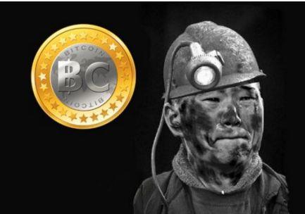 A miner inspecting the cooling system of a mining rig, showcasing the technical expertise required.