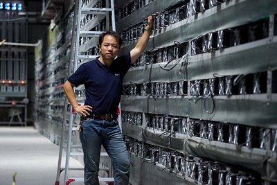 A mining farm setup with multiple rigs consuming electricity