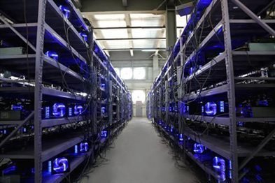 A sprawling mining farm in Germany harnessing renewable energy for efficient Bitcoin extraction